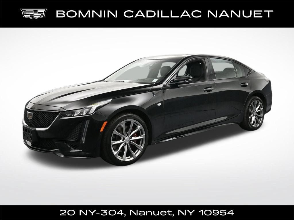 2023 Cadillac CT5 Sport in Black Raven — front three-quarter view