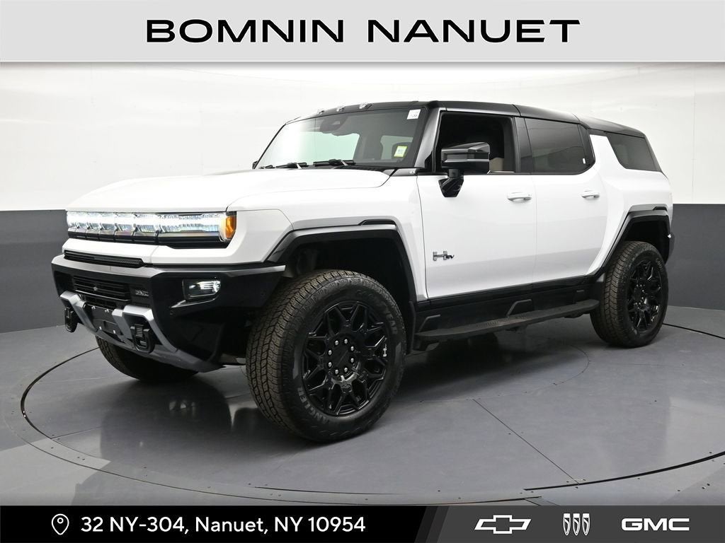 2026 GMC HUMMER EV SUV 2X in Interstellar White — front three-quarter view