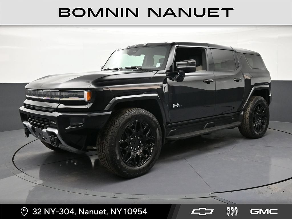 2026 GMC HUMMER EV SUV 2X in Void Black — front three-quarter view