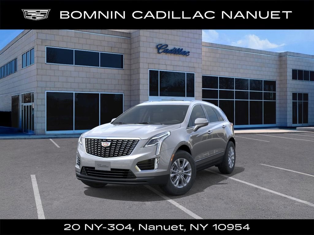 2026 Cadillac XT5 Luxury in Argent Silver Metallic — front three-quarter view