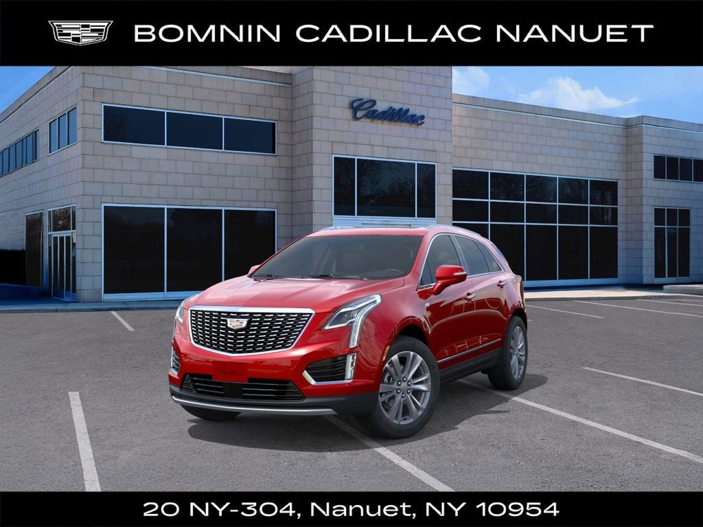 2026 Cadillac XT5 Premium Luxury in Radiant Red Tintcoat — front three-quarter view