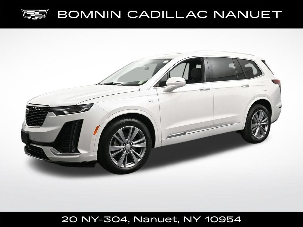 2023 Cadillac XT6 Premium Luxury in Crystal White Tricoat — front three-quarter view