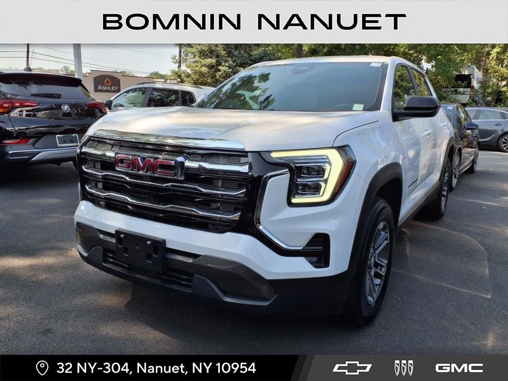 2025 GMC Terrain Elevation in Summit White — front three-quarter view