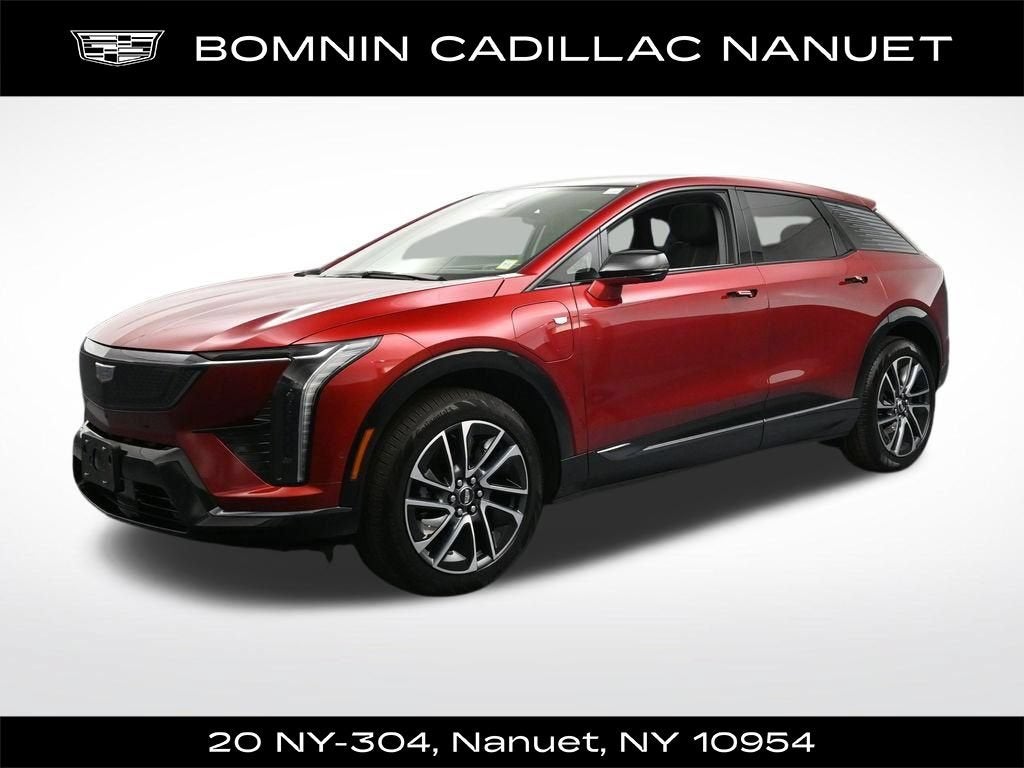 2025 Cadillac OPTIQ Sport 1 in Radiant Red Tintcoat — front three-quarter view
